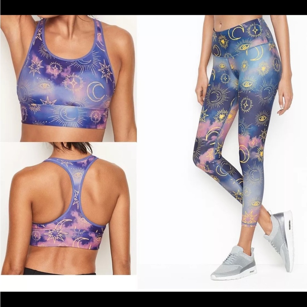 Victoria’s Secret Celestial Print Sports Bra and Leggings Set